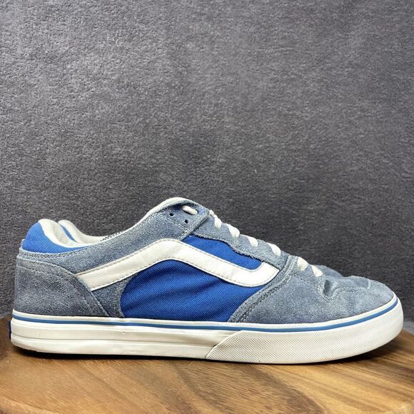 RARE VANS Ripsaw Omar Hassan Blue Suede Skateboarding Shoes Sneakers Men's Sz 13 - Picture 1 of 9